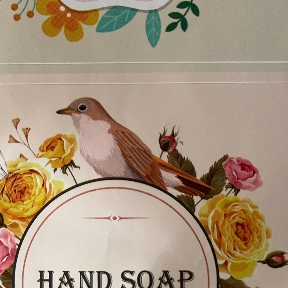 24 Pcs Waterproof Soap Labels Cleaning Labels for Glass/Plastic Bottles
